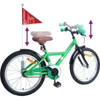 vidaXL Kinderfiets 18 Inch voor 5-7 jaar oud Groen