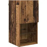 vidaXL Wand gemonteerd TV Kast 30,5 x 30 x 60 cm Oudhout Bewerkt hout