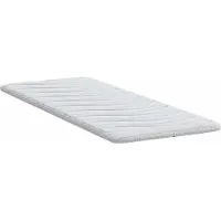 vidaXL Matras Topper Wit 80 x 200 cm Knit Stof