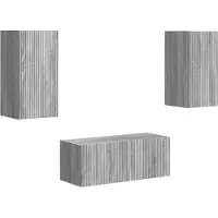 vidaXL Tv-meubelset 6 st Grijs Sonoma Bewerkt hout