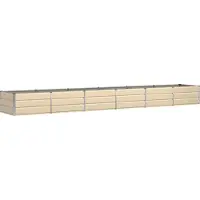 vidaXL Plantenbak Ivoor 480 x 80 x 45 cm Staal