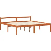 vidaXL Bedframe met plank met opslag 2 st Wasbruin Massief vurenhout