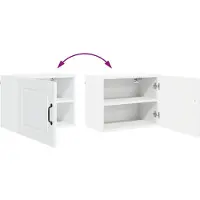 vidaXL Wandkast PORTO Hoogglans wit 50 x 31 x 40 cm Bewerkt hout