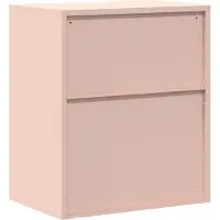 vidaXL Opbergkast Roze 60 x 40 x 70 cm Staal