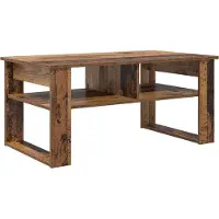 vidaXL Salontafel Oudhout 96 x 54 x 44 cm Bewerkt hout