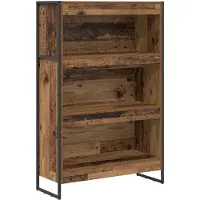 vidaXL Boekenkast 80 x 30 x 121 cm Bewerkt hout Oud Hout