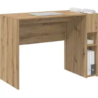 vidaXL Bureau, Artisan-eikenhout, houtvezel, 109 x 50 x 78 cm
