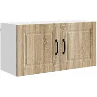 vidaXL Wandkast PORTO Sonoma Eik 80 x 31 x 40 cm Bewerkt hout