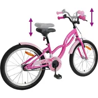 vidaXL Kinderfiets 20 Inch voor 6-11 jaar oud Donkerroze