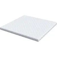 vidaXL Matras Wit 200 x 200 cm Jacquard stof