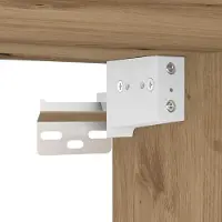 vidaXL TV Wandkasten 2 st Artisan Eiken Bewerkt hout