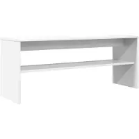 vidaXL TV Kast 100 x 30 x 40 cm Wit Bewerkt hout