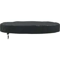 vidaXL Tuintafel Hoes Zwart 62 x 62 x 10 cm 210D Oxford stof