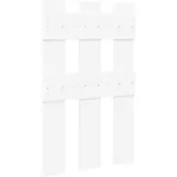 vidaXL Wandgemonteerde kapstok Muurmontage Wit 65 x 3 x 100 cm