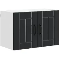 vidaXL Wandkast LUCCA Zwart 60 x 31 x 40 cm Bewerkt hout