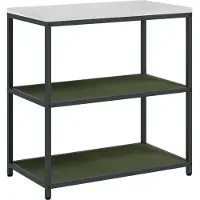 vidaXL Keukenplankeenheid HATTEM Olijfgroen 90 x 50 x 92 cm Staal
