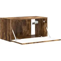 vidaXL TV Wandkast 60 x 31 x 29,5 cm Rook Eiken Bewerkt hout