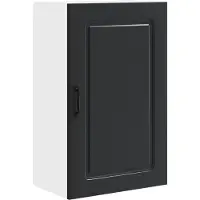 vidaXL Vaatwasserpaneel Kalmar Zwart 50 x 31 x 80 cm Bewerkt hout