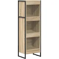 vidaXL Boekenkast 40 x 30 x 121 cm Bewerkt hout Sonoma