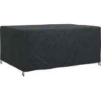 vidaXL Meubelbescherming Effen Zwart 240 x 180 x 100 cm 420D