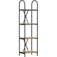 vidaXL Boekenplank 4-laags 40 x 30 x 146 cm Bewerkt hout Artisan Eiken