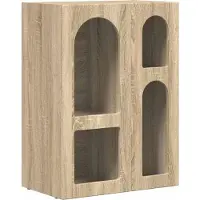 vidaXL Dressoir ELST Sonoma Eik 59 x 35 x 80.5 cm Bewerkt hout