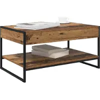 vidaXL Salontafel Oud Hout 80 x 50 x 40 cm Bewerkt hout