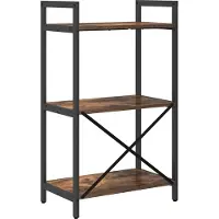 vidaXL Boekenplank 3-laags 56 x 34 x 96 cm Bewerkt hout Rook Eiken