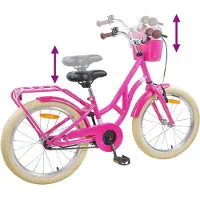 vidaXL - Kinderfiets - 20 - Inch - voor - 6-11 - jaar - oud - Donkerroze