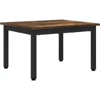 vidaXL Salontafel Rook Eik 60 x 50 x 36 cm Bewerkt hout
