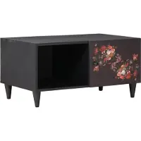 vidaXL Salontafel Multikleur 80 x 50 x 40 cm Massief Mango Hout