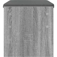 vidaXL Hallenbank met kussen Grijs Sonoma 63 x 38 x 40 cm