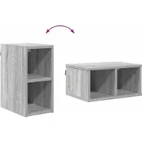 vidaXL Hangkast Grijs Sonoma 20 x 29,5 x 40 cm Bewerkt hout