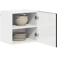 vidaXL Vaatwasserpaneel Kalmar Zwart 40 x 31 x 40 cm Bewerkt hout