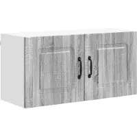 vidaXL Vaatwasserpaneel Kalmar Grijs Sonoma 80 x 31 x 40 cm