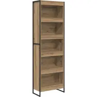 vidaXL Boekenkast 60 x 30 x 189,5 cm Bewerkt hout Ambachtelijk Eiken