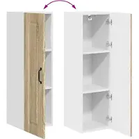 vidaXL Vaatwasserpaneel Kalmar Sonoma Eik 30 x 31 x 100 cm