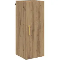 vidaXL Highboard 2 st Artisan Eiken 34,5 x 34 x 180 cm Bewerkt hout