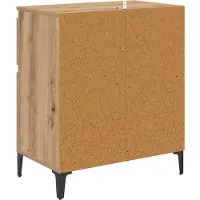 vidaXL Dressoir met lade Artisan Eiken 60 x 35 x 70 cm
