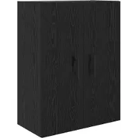 vidaXL Highboard 2 st Zwart Eiken 69,5 x 34 x 180 cm
