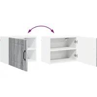 vidaXL Wandkast PORTO Grijs Sonoma 50 x 31 x 40 cm Bewerkt hout