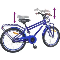 vidaXL Kinderfiets 22 Inch voor 7-12 jaar oud Donkerblauw