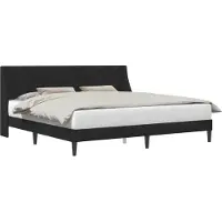 vidaXL Bedframe met hoofdeinde Zwart 200 x 200 cm Fluweel
