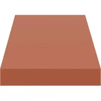 vidaXL Wandplank 2 st Rood 60 x 23,5 x 3,8 cm Bewerkt hout