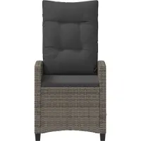 vidaXL Tuinstoel 2 st Grijs en Donkergrijs Staal en Polyester