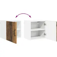 vidaXL Wandkast PORTO 2 st Oudhout Bewerkt hout