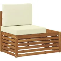 vidaXL 7 st Buiten bank set Massief Acacia Hout en Polyester