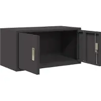 vidaXL Opbergkast Zwart 80 x 40 x 40 cm Staal