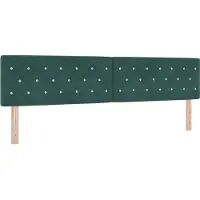 vidaXL Hoofdbord Donkergroen 200 cm Fluweel