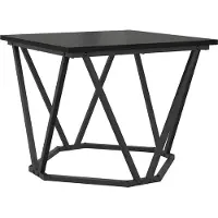 vidaXL Salontafel 3 st Zwart Eiken 50 x 50 x 40 cm